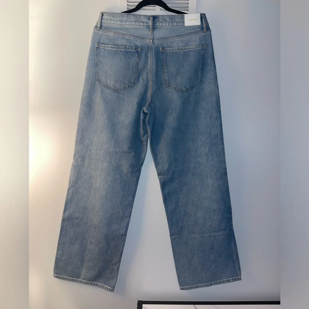 Express Wide leg High Rise Lightwash Females Size 10R - Picture 4 of 6
